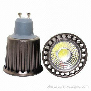 GU10 LED COB Spotlight with 5W Power and Aluminum Housing